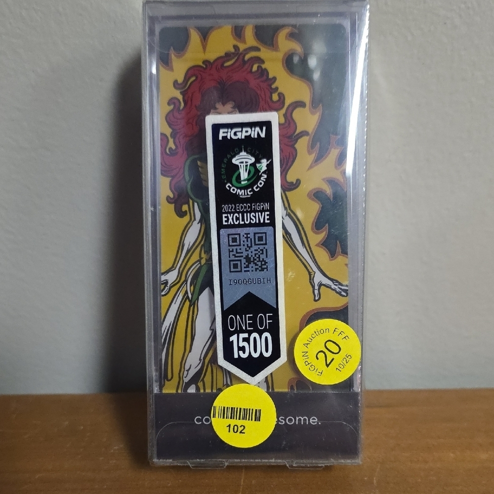 FiGPiN Phoenix Collectible Pin - Black and Yellow - Picture 2 of 2